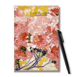 Write and Draw Notebook: zinnias flower vintage art journal