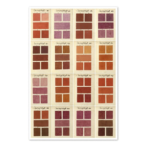 A. Boogert Red/Oranges Collection of color swatches 