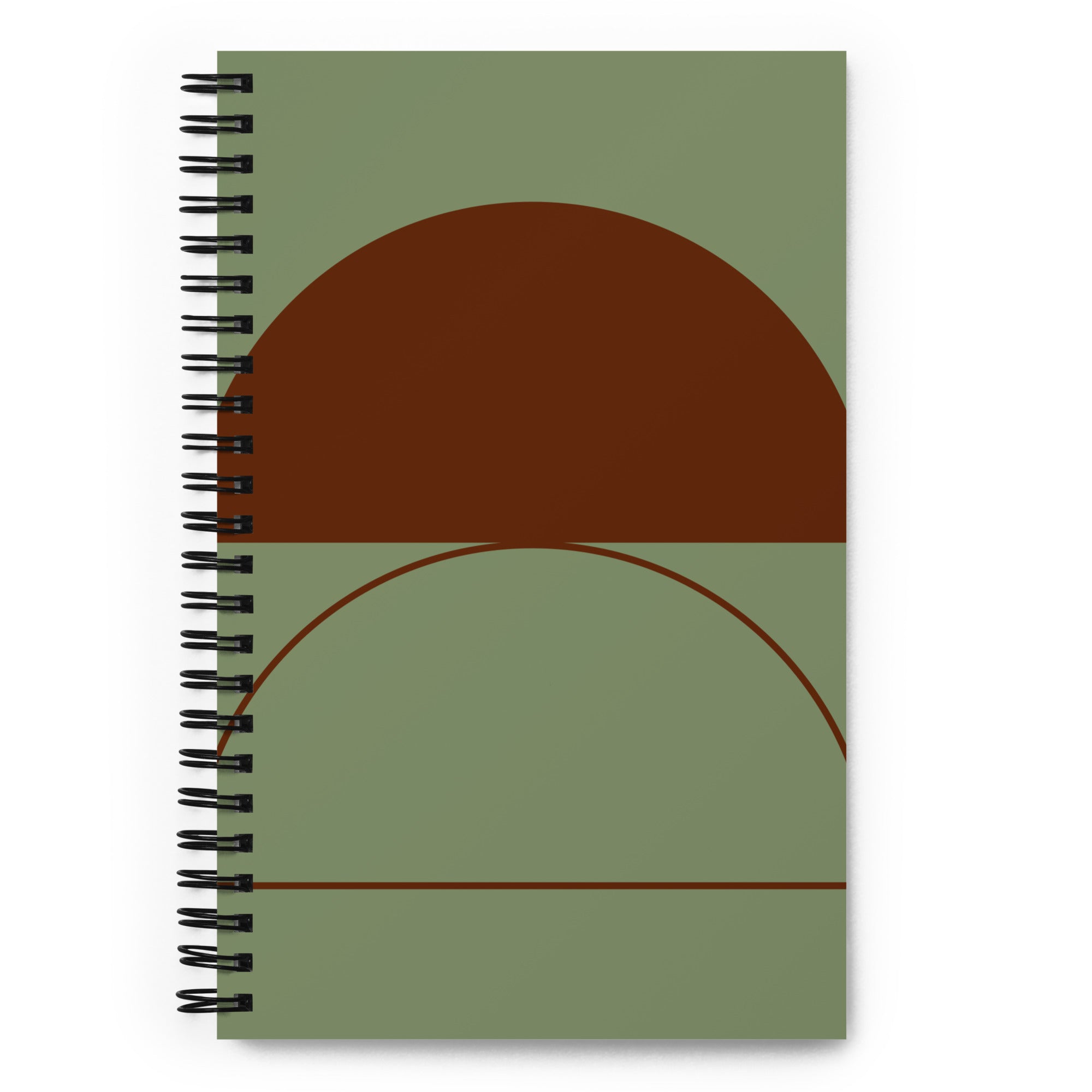 Half Circles Spiral notebooknotebook