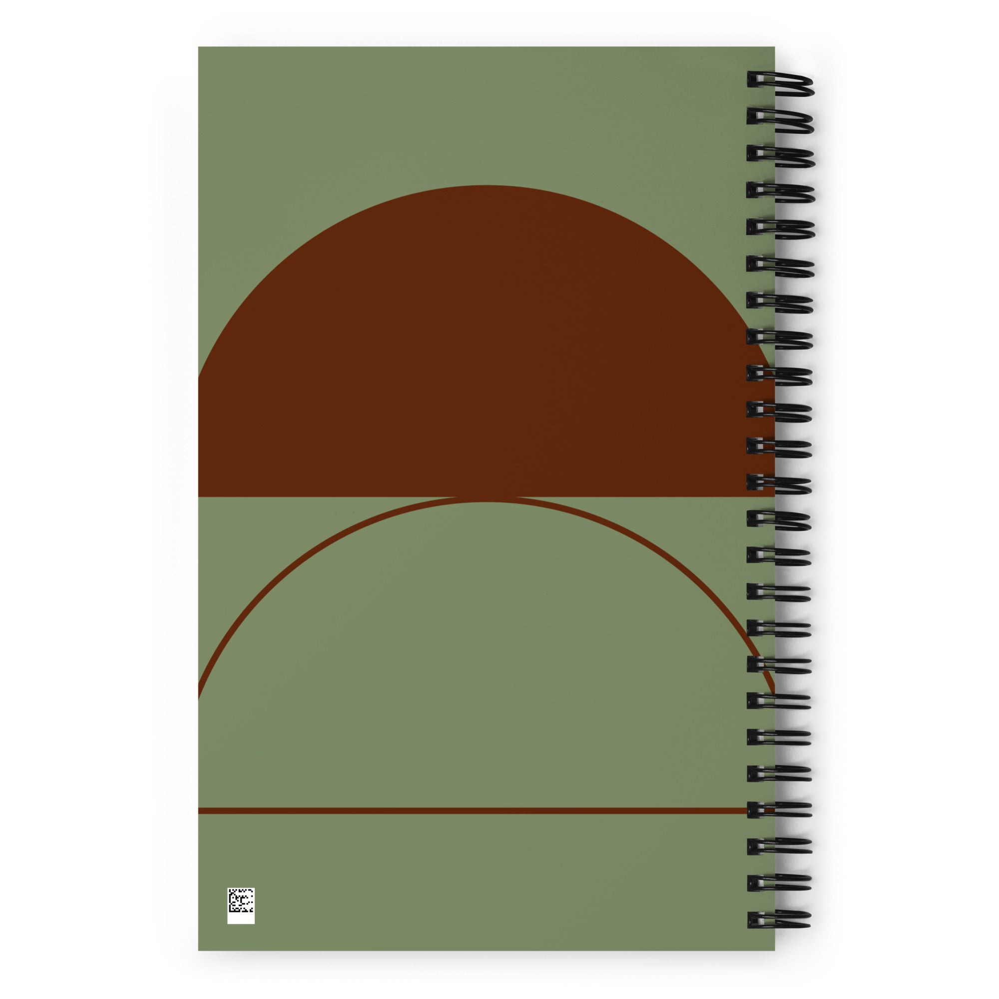 Half Circles Spiral notebooknotebook