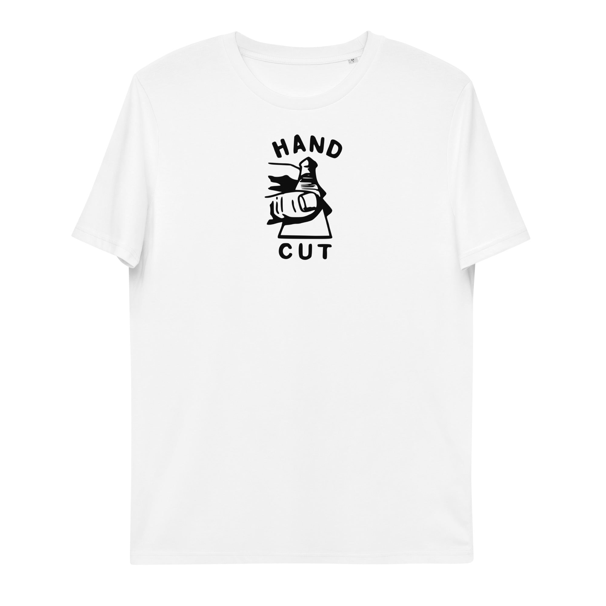 Hand Cut Unisex organic cotton t-shirtt-shirt